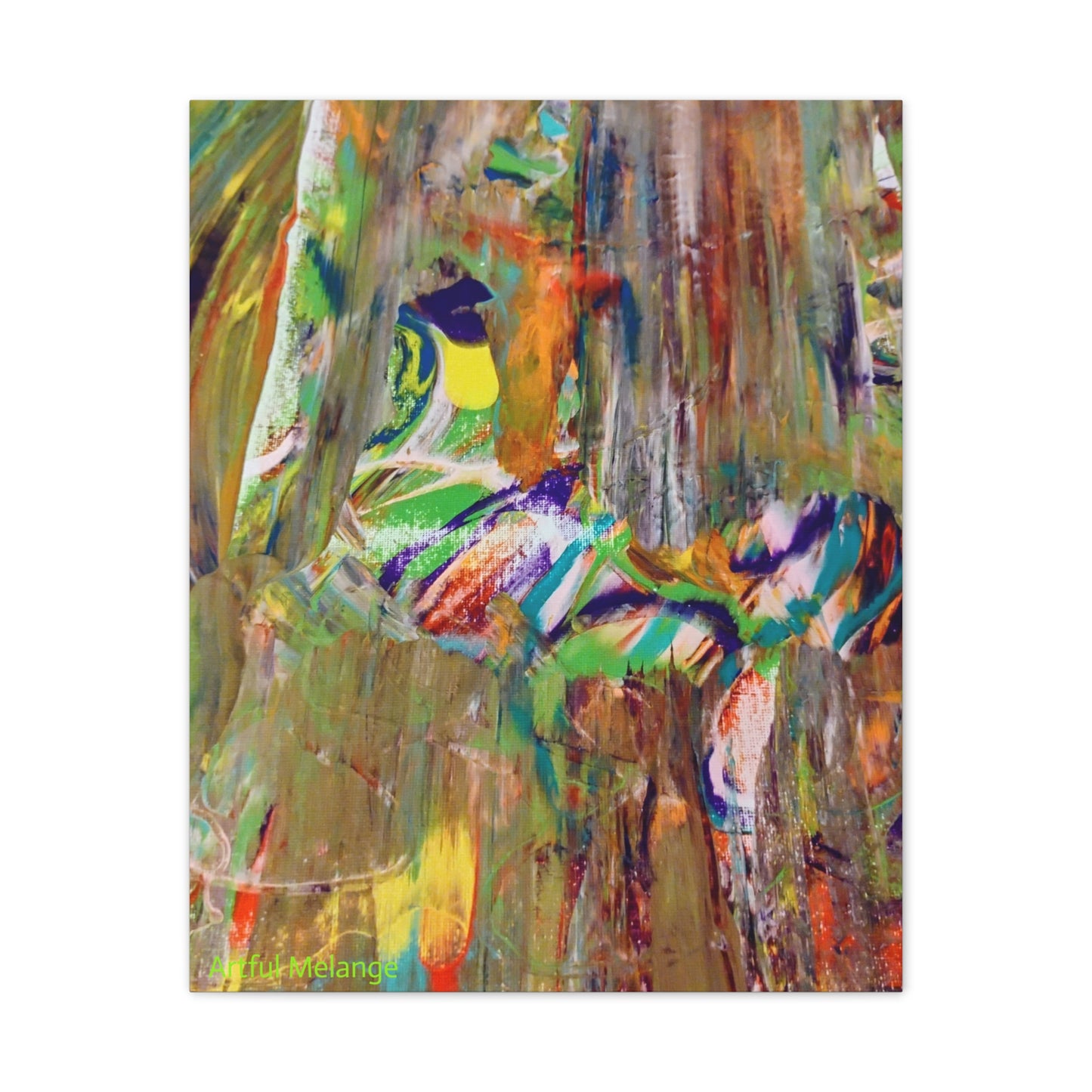 Acrylic Abstract Canvas Print - Richly Textured Artistry