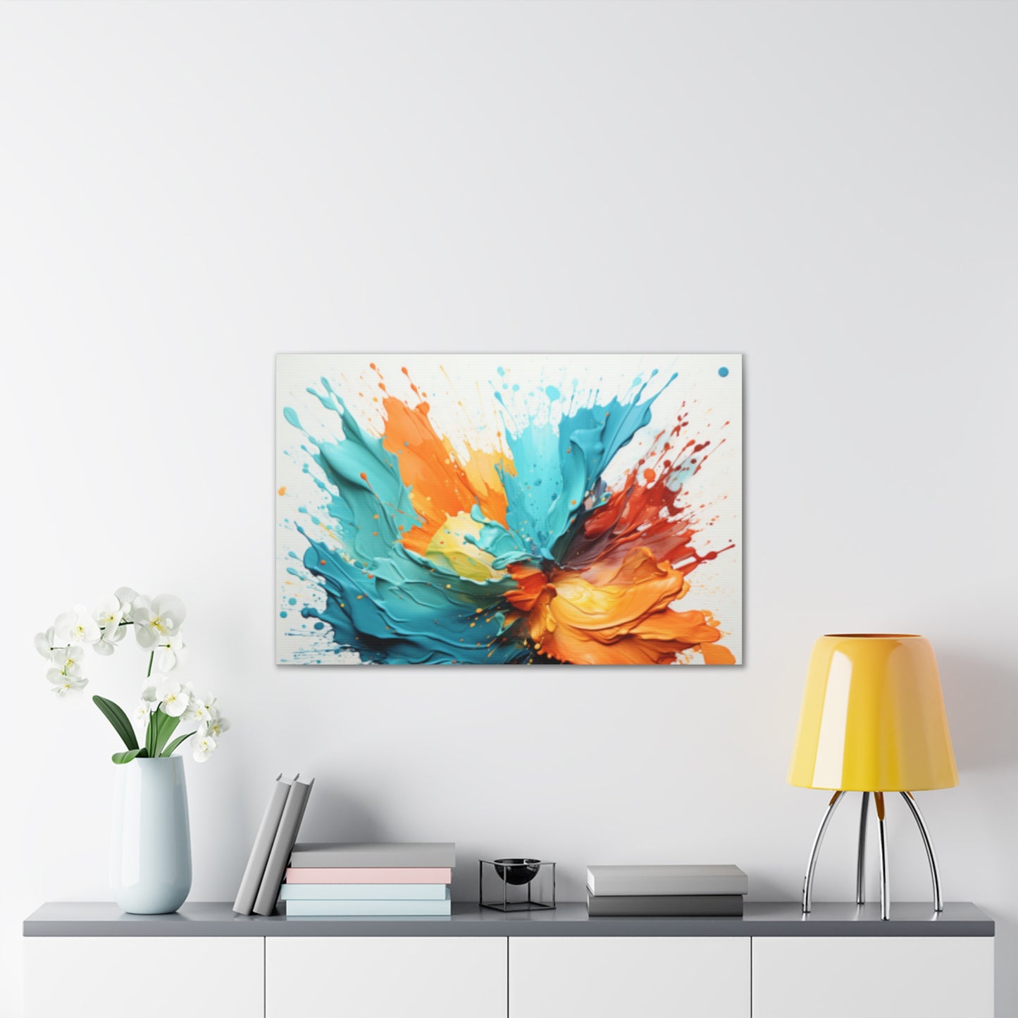 Primary Elegance: A Symphony of Sophistication Canvas Print