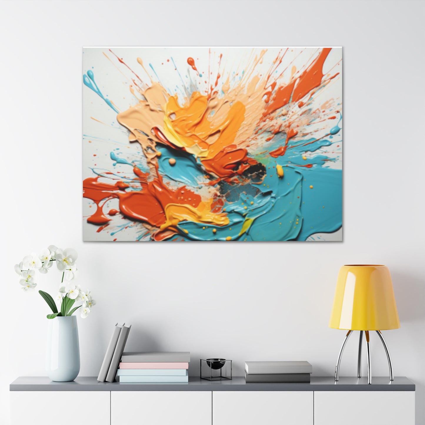 Primary Elegance: A Symphony of Sophistication Canvas Print