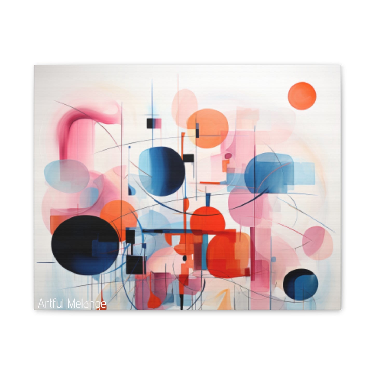 Primary Elegance: A Symphony of Sophistication Canvas Print