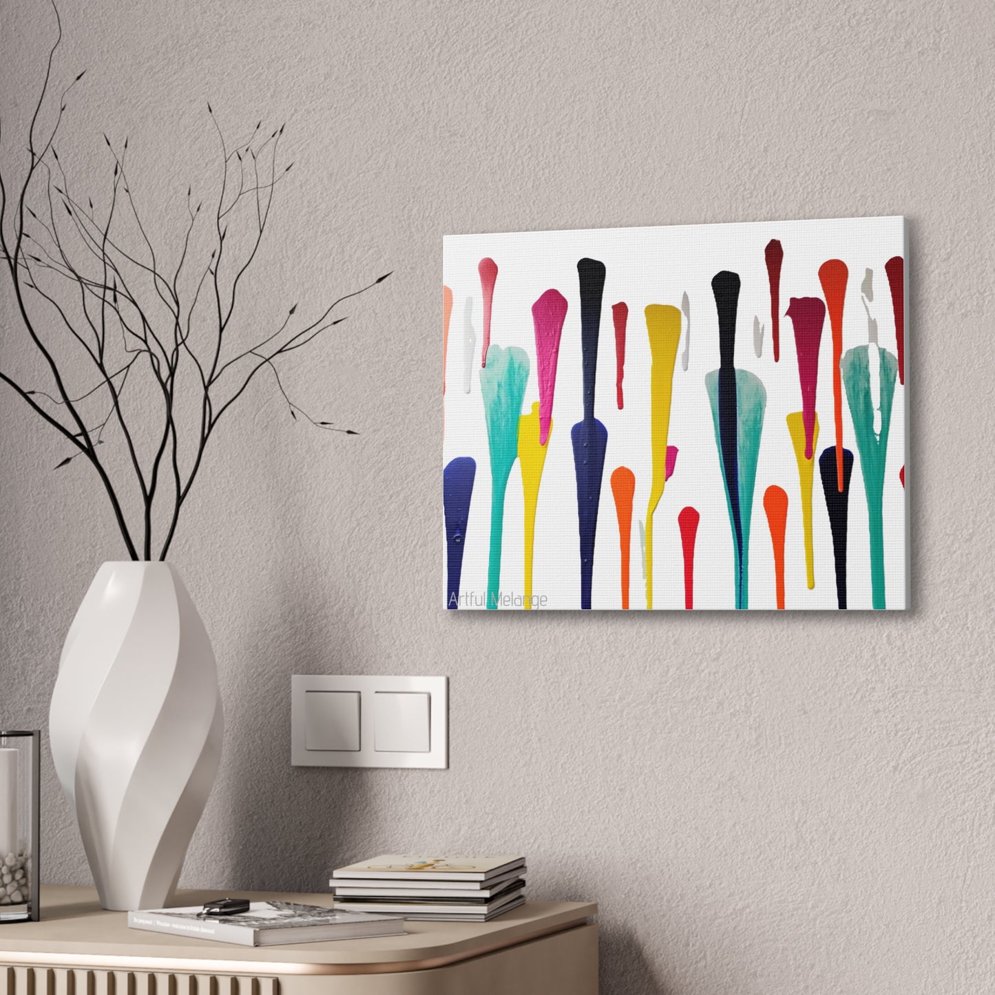 Primary Elegance: A Symphony of Sophistication Canvas Print