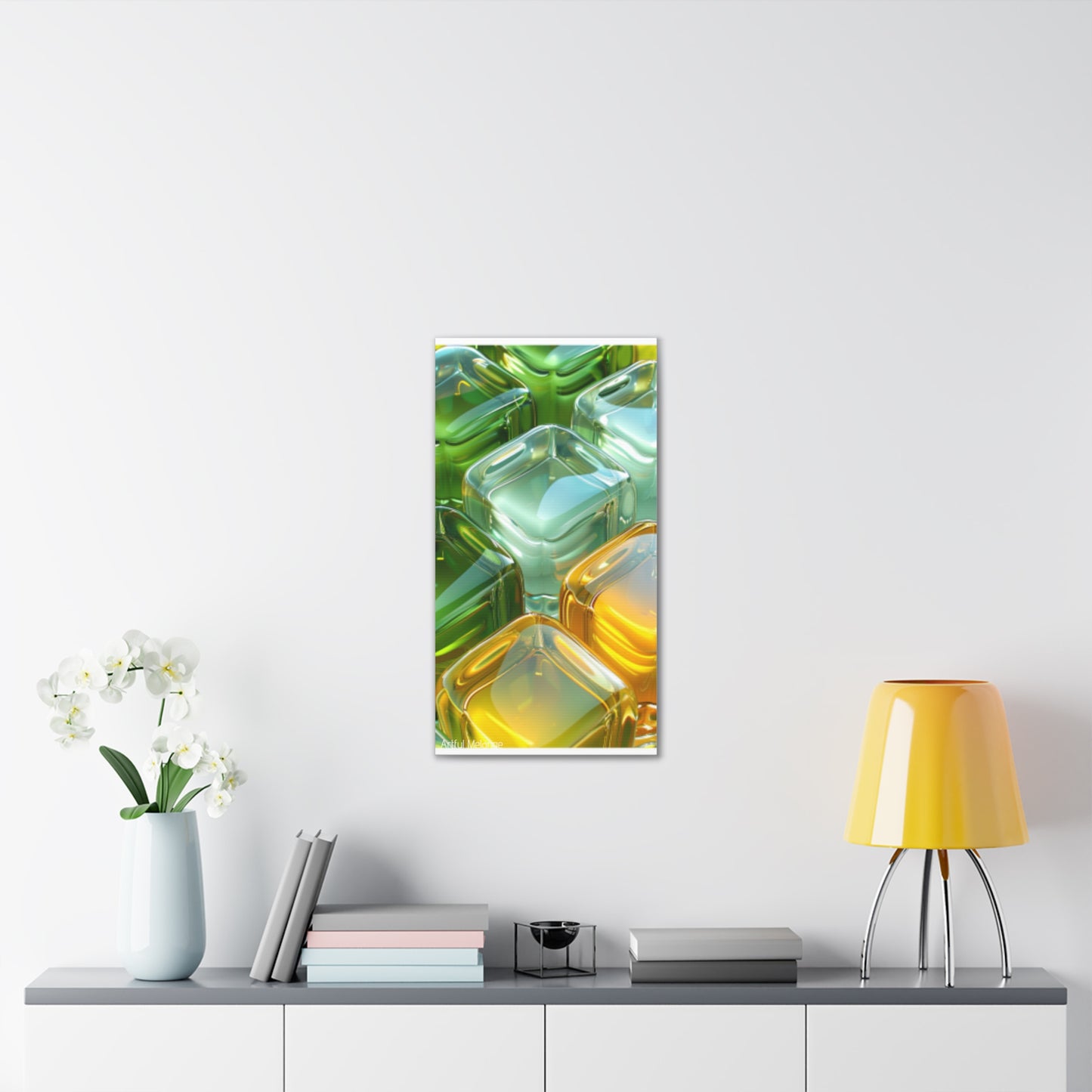 Primary Elegance: A Symphony of Sophistication Canvas Print