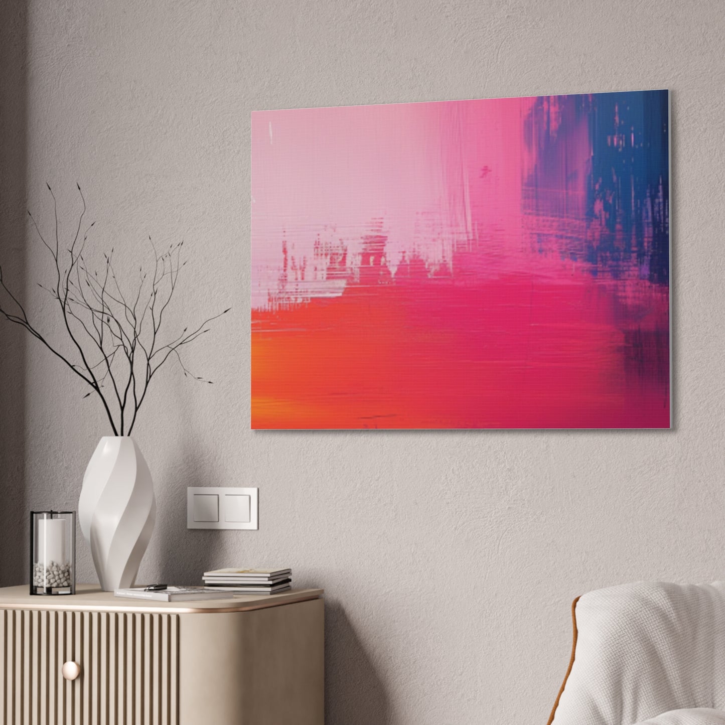 In The Pink: A Symphony of Sophistication Canvas Print