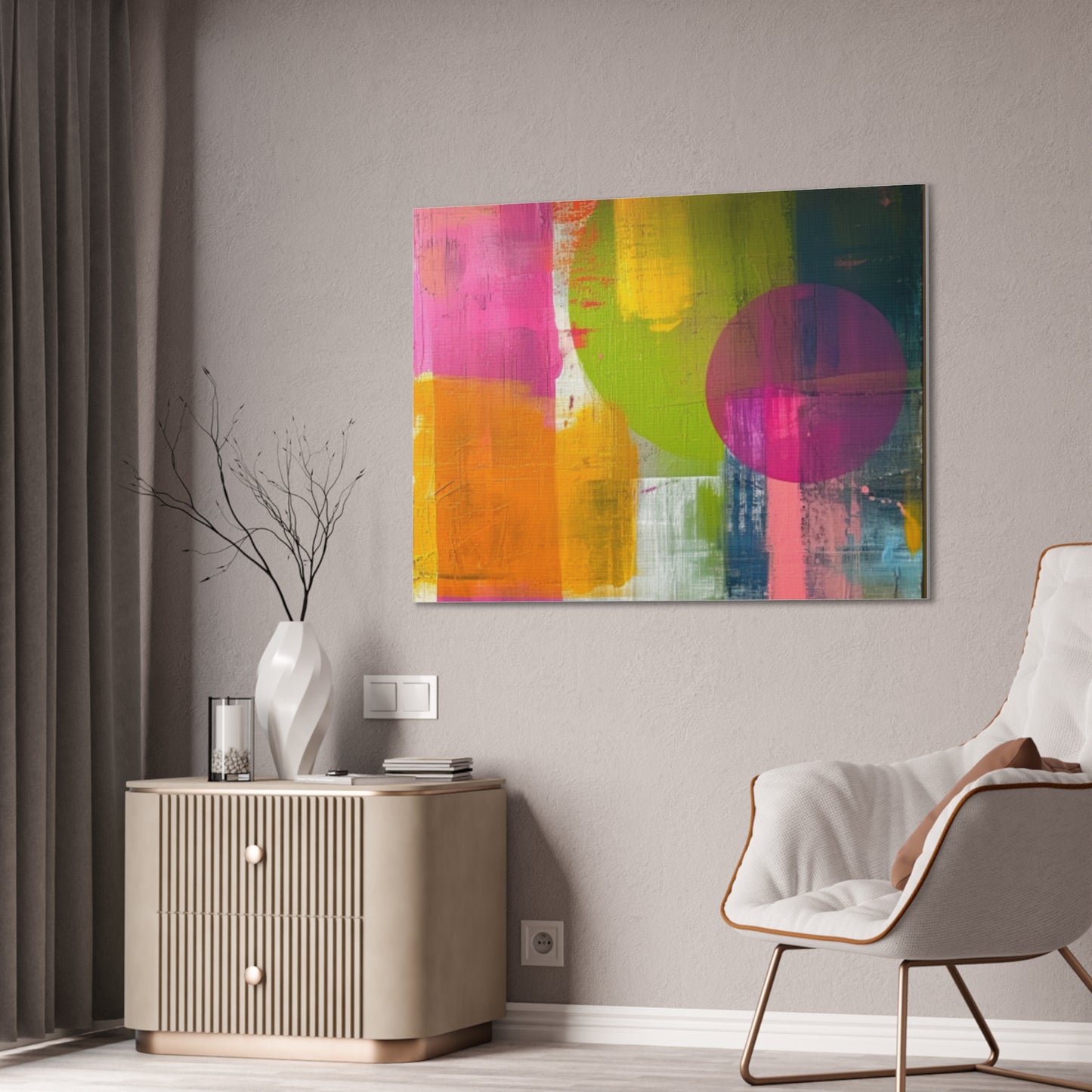 Primary Elegance: A Symphony of Sophistication Canvas Print