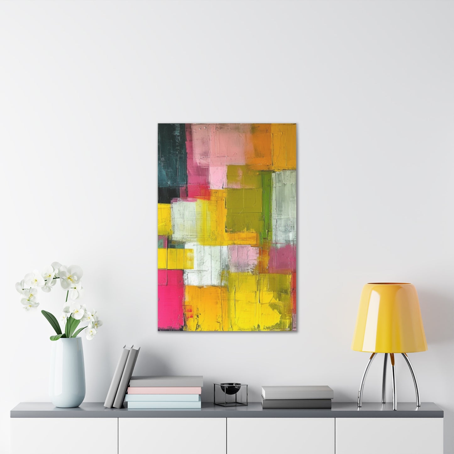 Primary Elegance: A Symphony of Sophistication Canvas Print