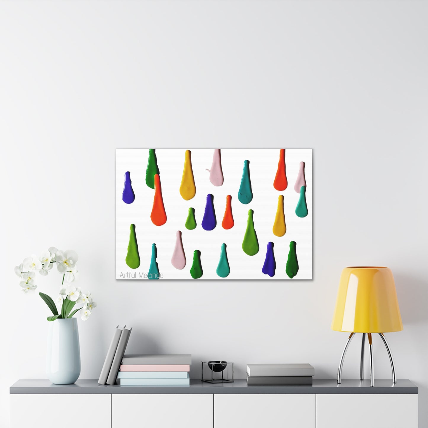 Primary Elegance: A Symphony of Sophistication Canvas Print