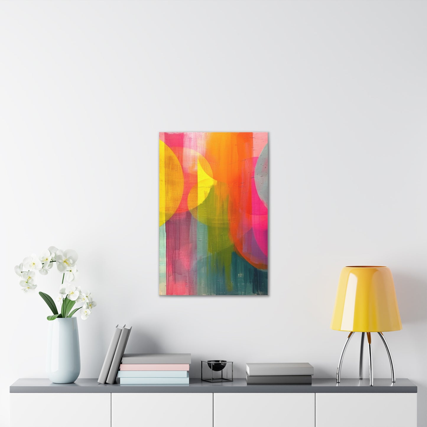 Primary Elegance: A Symphony of Sophistication Canvas Print