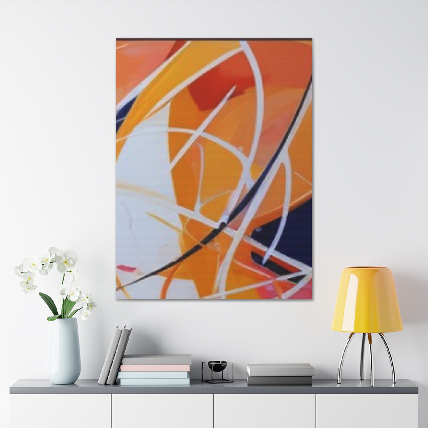 Primary Elegance: A Symphony of Sophistication Canvas Print