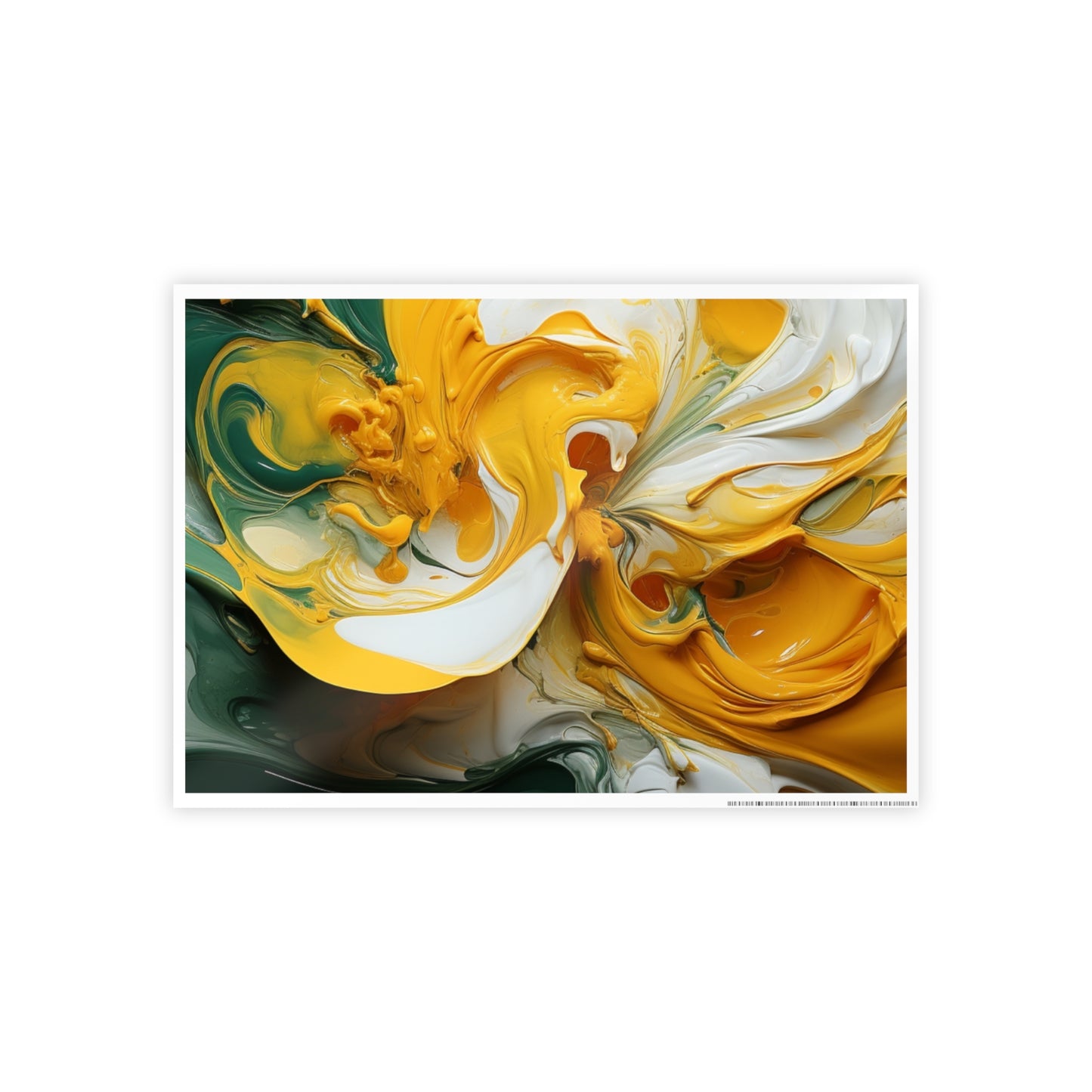 Gleaming Acrylic Abstract Poster: A Spectrum of Colorful Elegance