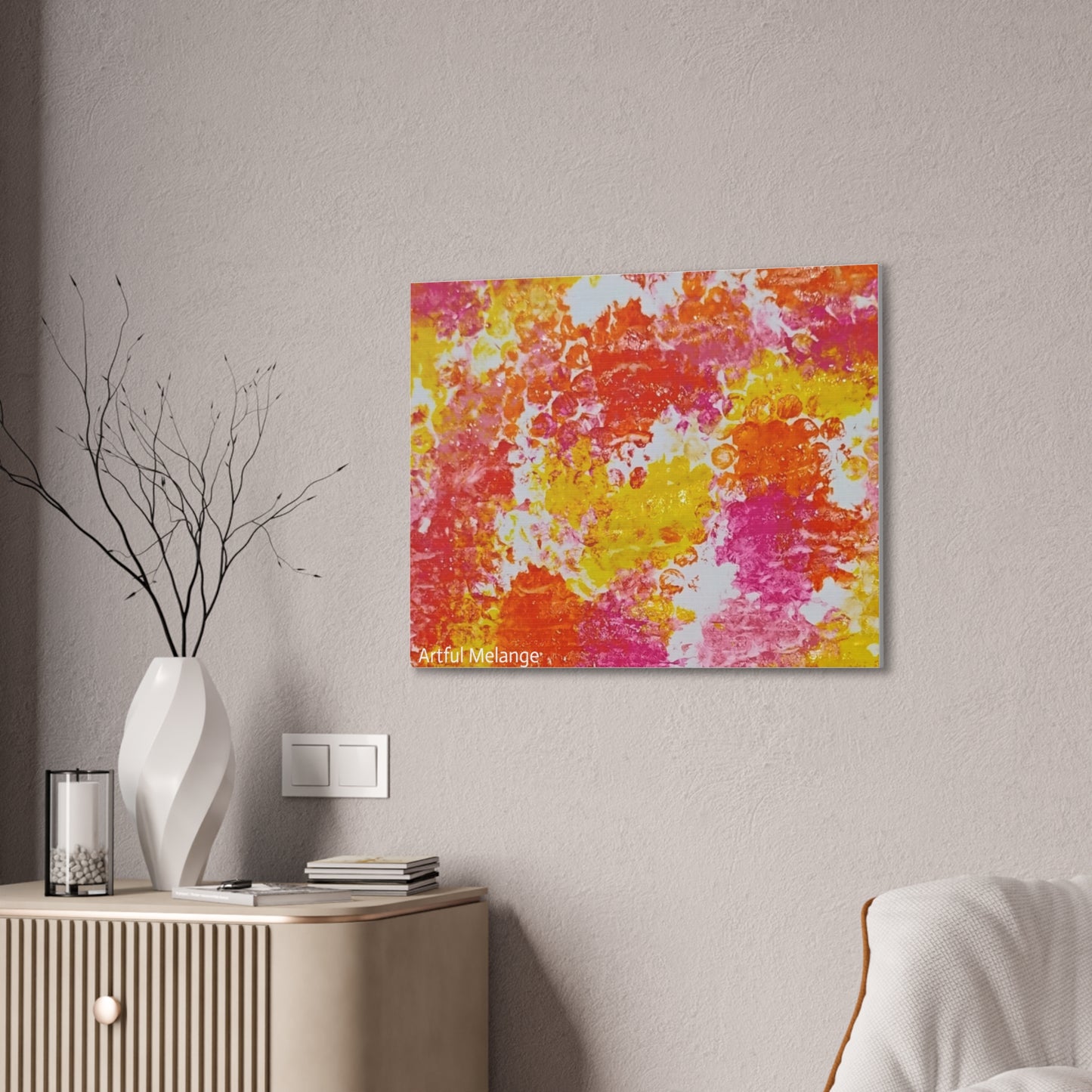 Acrylic Abstract Canvas Print - Richly Textured Artistry