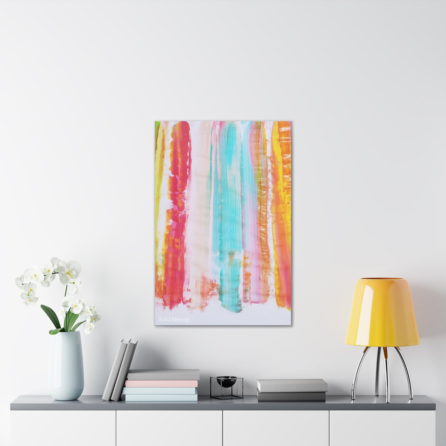 Primary Elegance: A Symphony of Sophistication Canvas Print