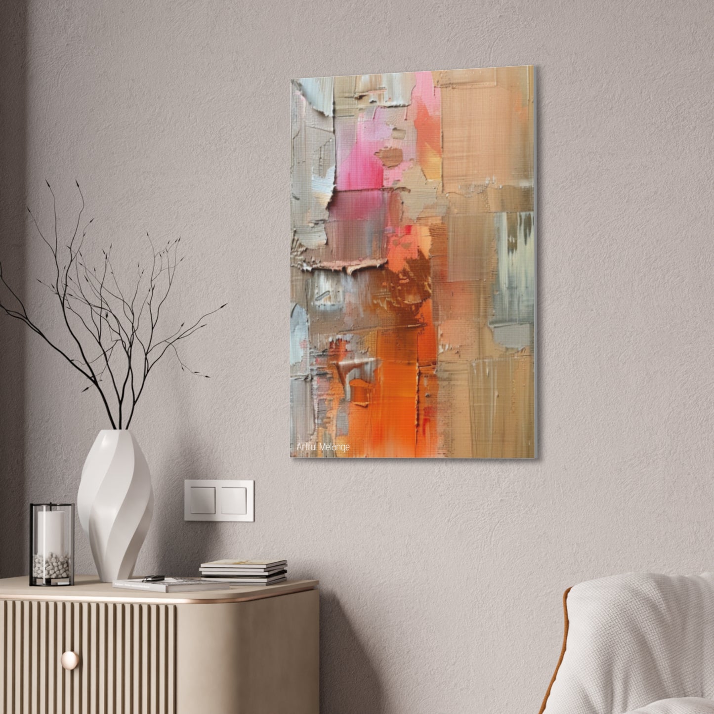 Primary Elegance: A Symphony of Sophistication Canvas Print