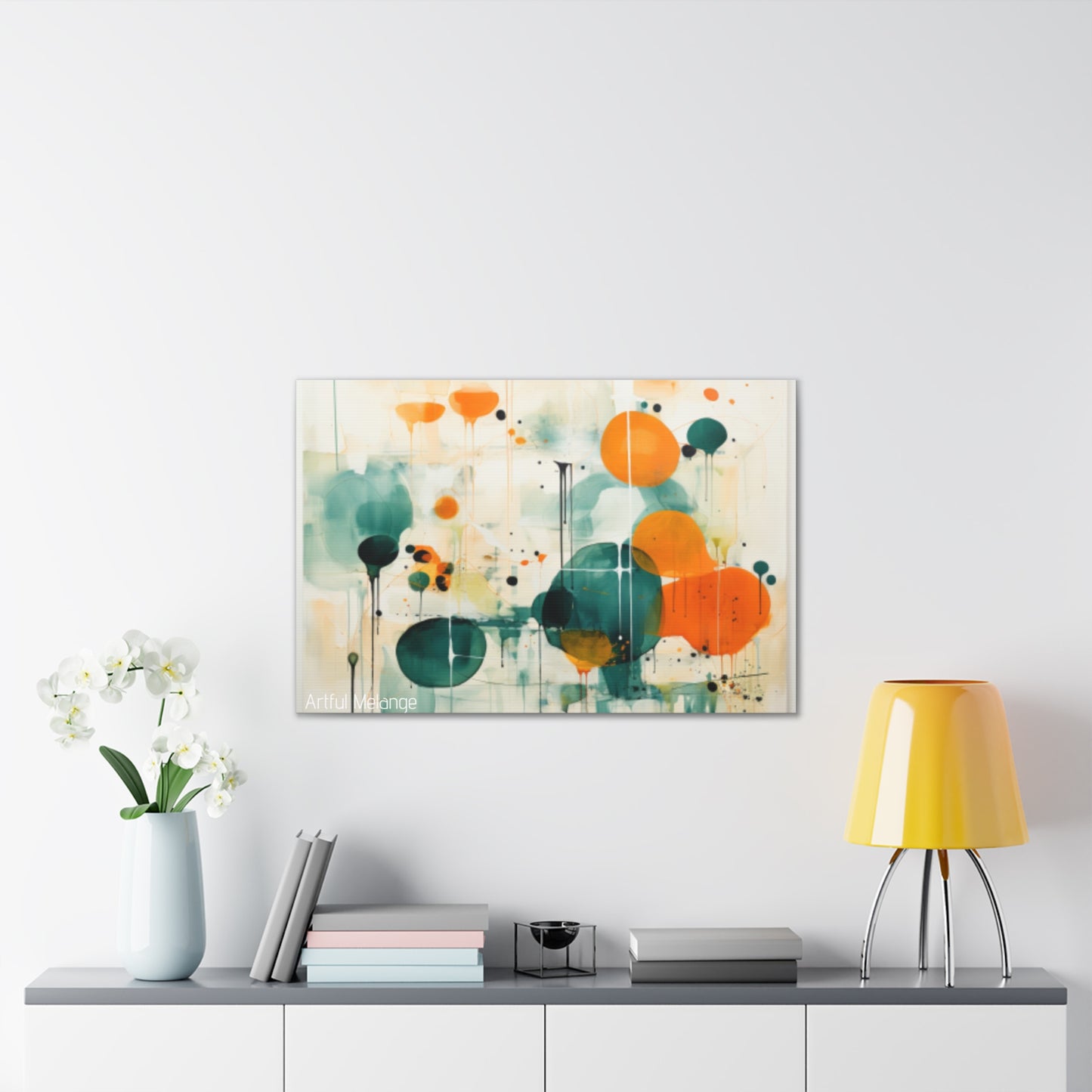 Primary Elegance: A Symphony of Sophistication Canvas Print