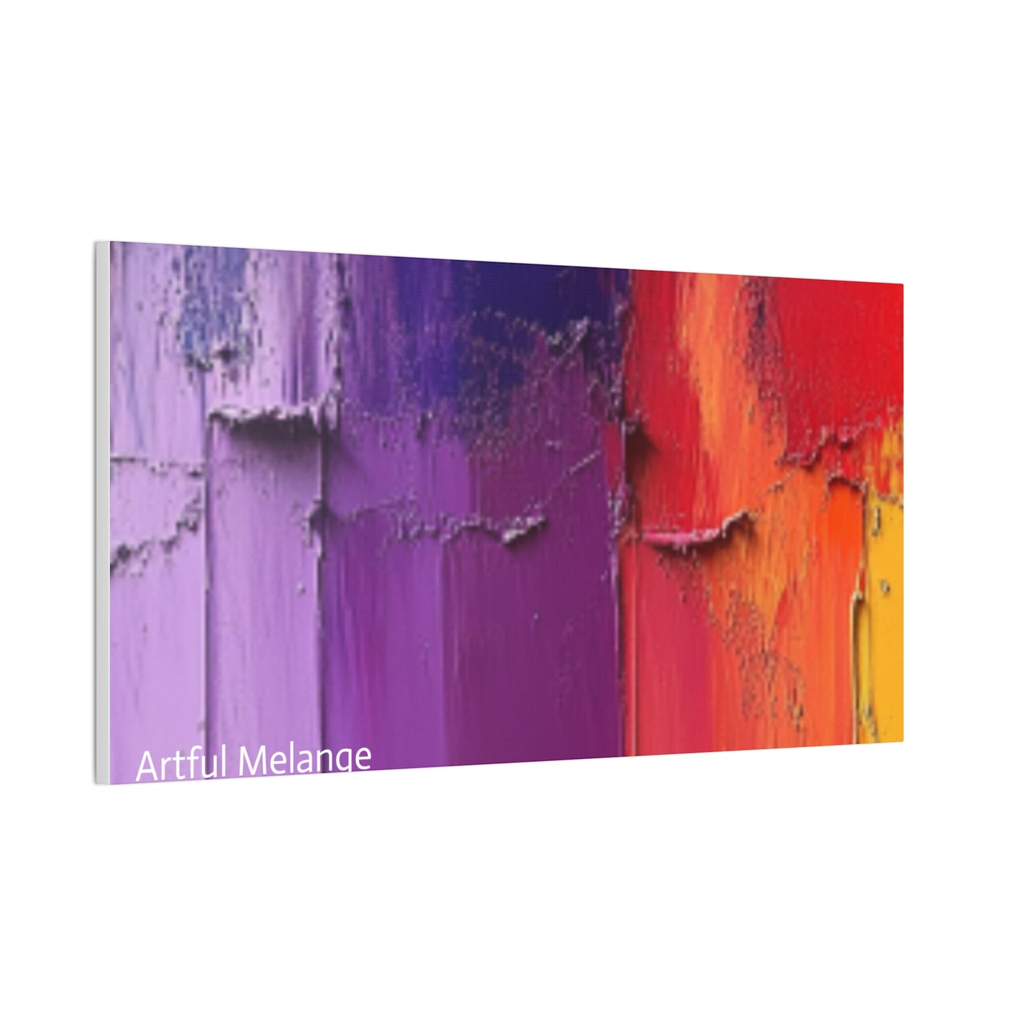 Acrylic Abstract Canvas Print - Homage to the Divine Nine/Red White Purple and Gold 4