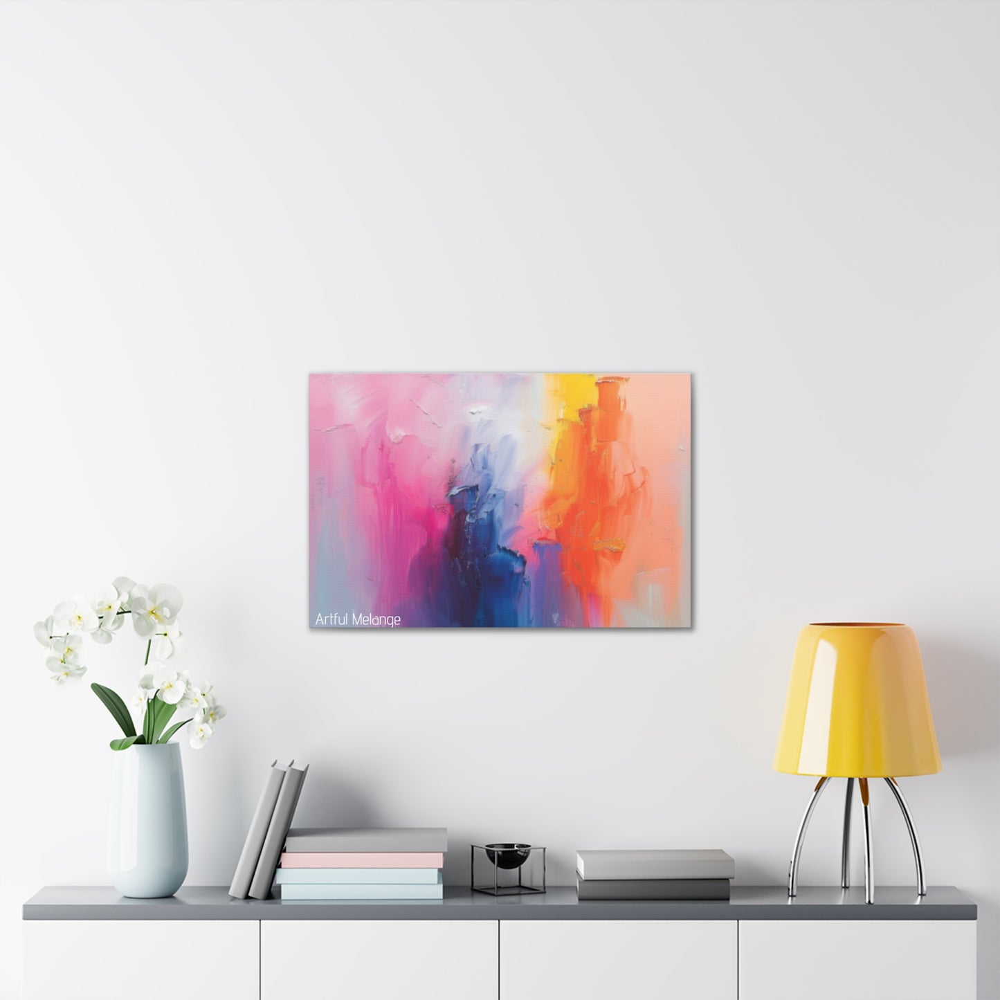 Primary Elegance: A Symphony of Sophistication Canvas Print