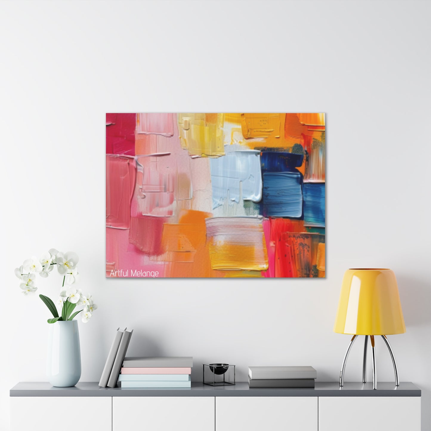 Primary Elegance: A Symphony of Sophistication Canvas Print