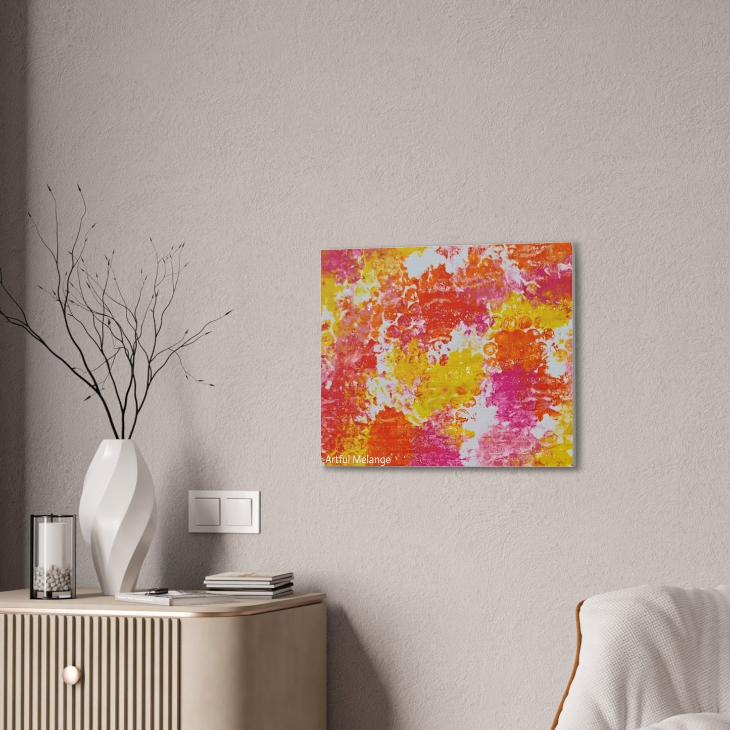 Acrylic Abstract Canvas Print - Richly Textured Artistry