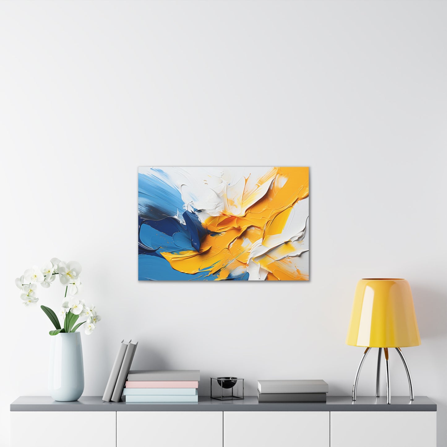 Timeless Elegance: Refined Vibrant Hues Canvas Print for Sophisticated Living Spaces