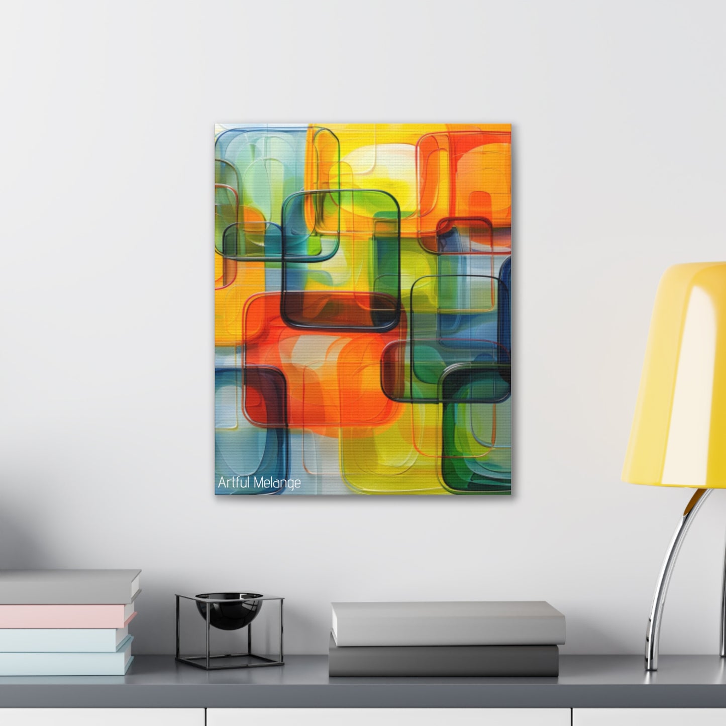 Primary Elegance: A Symphony of Sophistication Canvas Print