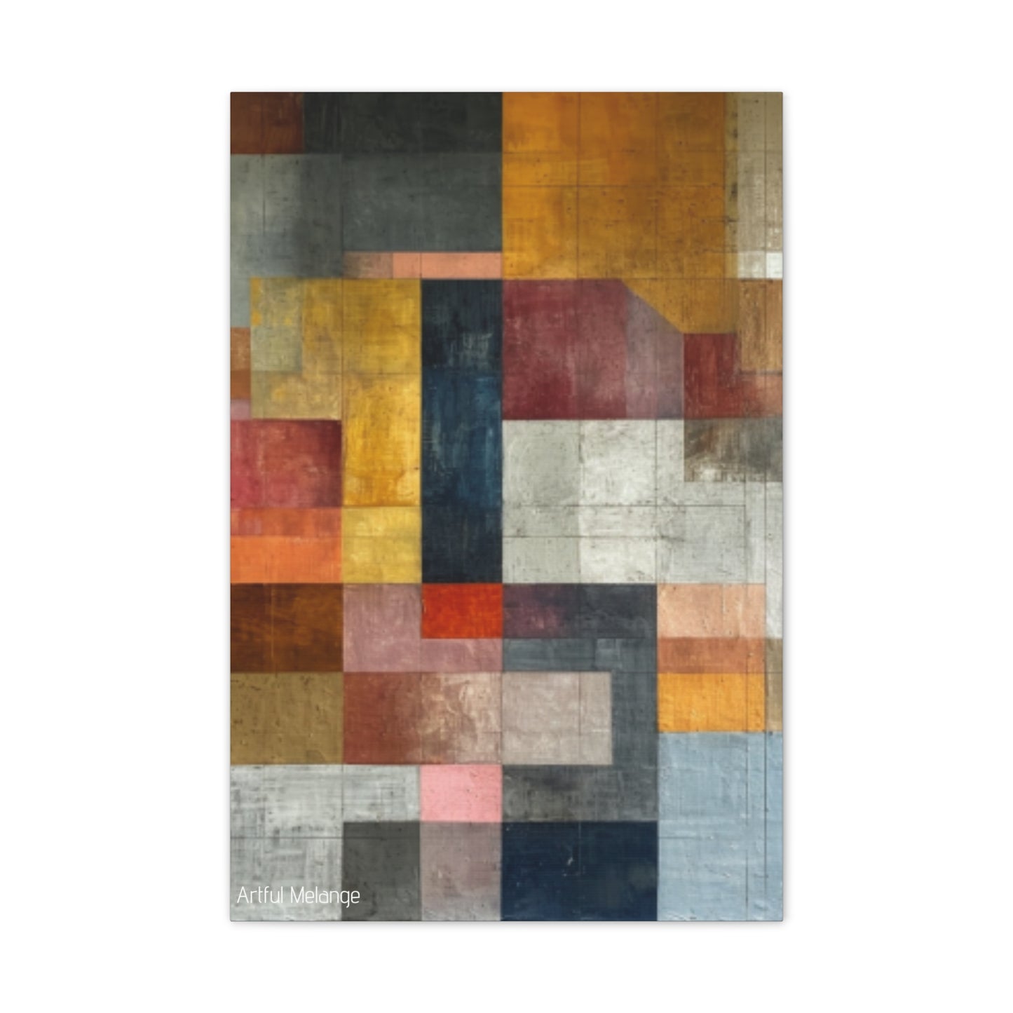 Primary Elegance: A Symphony of Sophistication Canvas Print