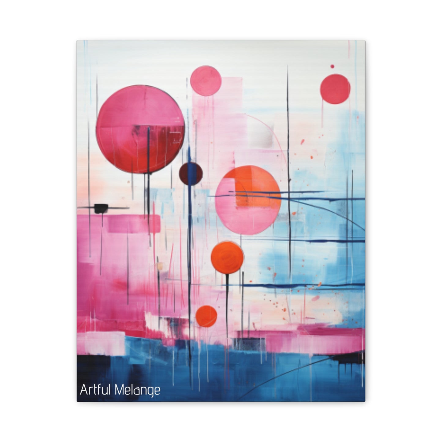 Primary Elegance: A Symphony of Sophistication Canvas Print