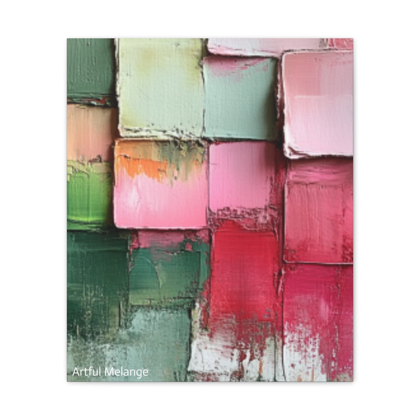 Acrylic Abstract Canvas Print - Richly Textured Artistry