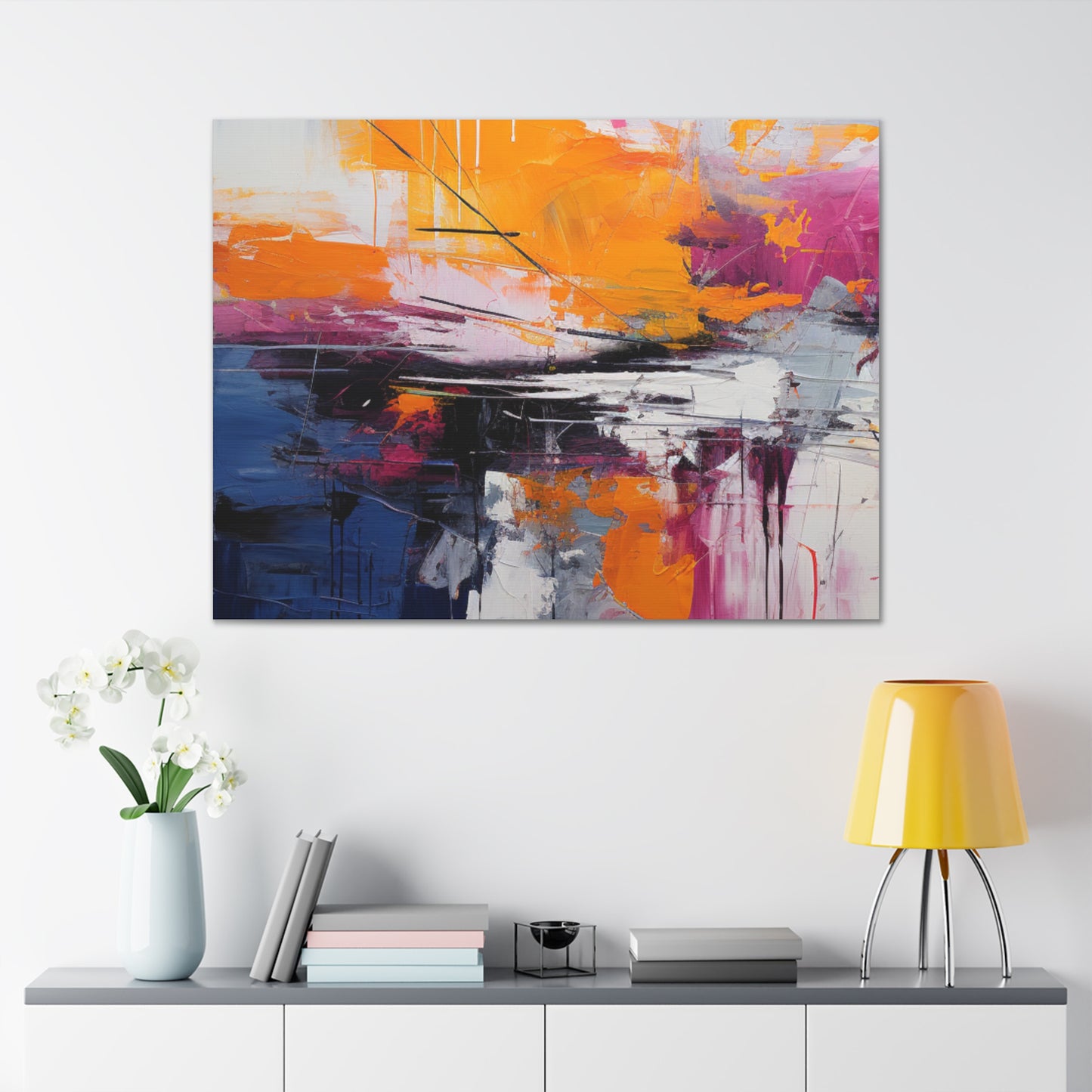 Primary Elegance: A Symphony of Sophistication Canvas Print