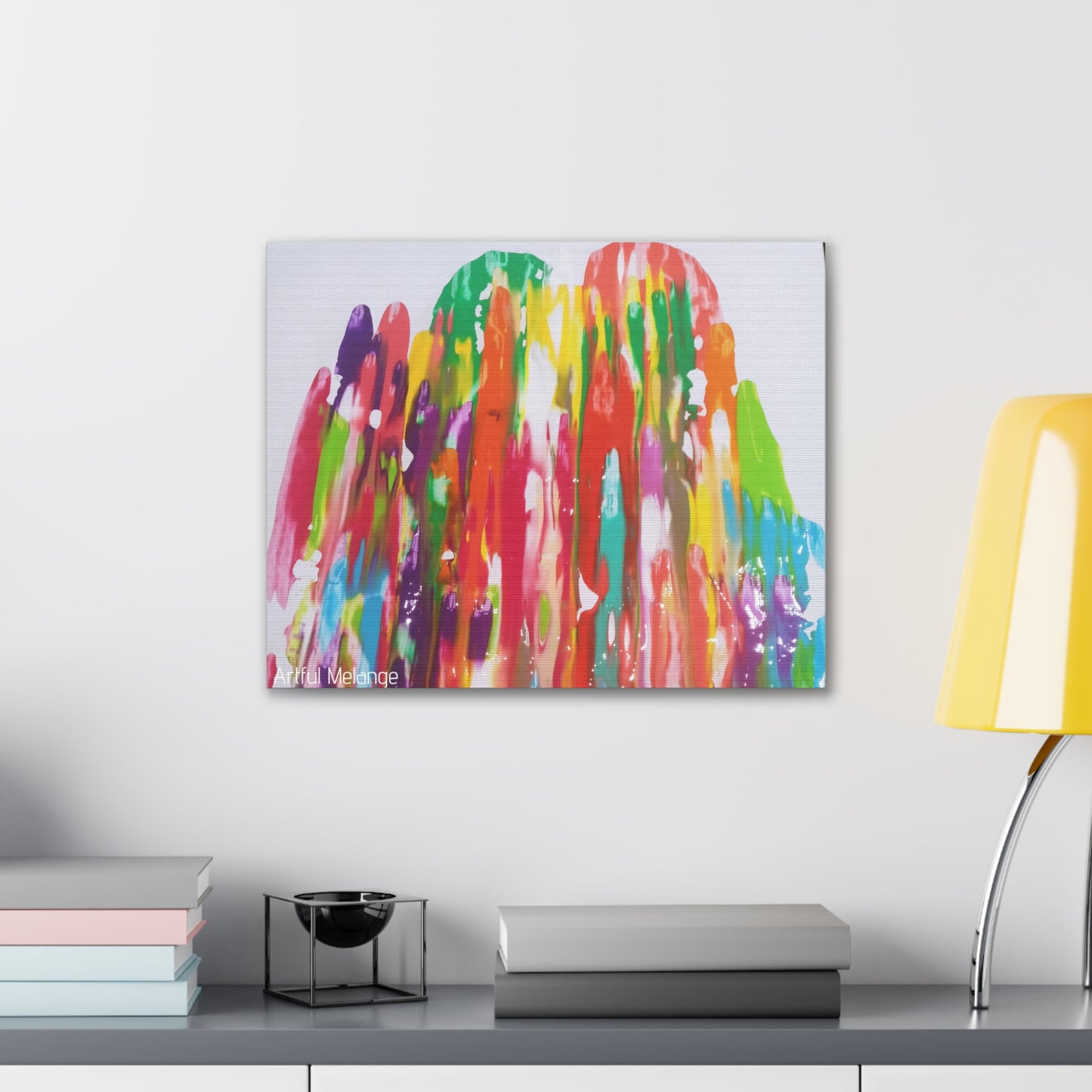 Primary Elegance: A Symphony of Sophistication Canvas Print