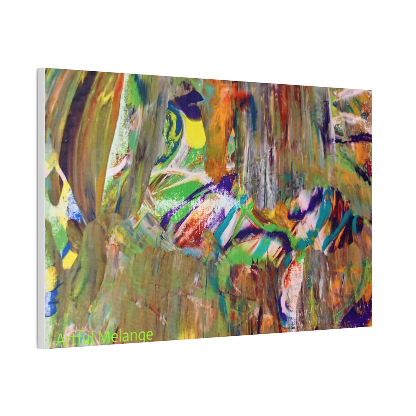 Acrylic Abstract Canvas Print - Richly Textured Artistry