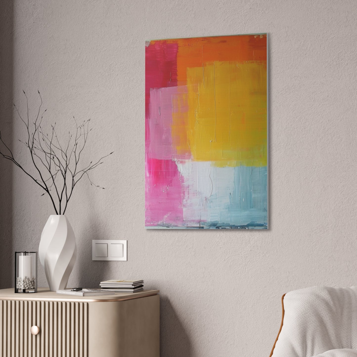 Primary Elegance: A Symphony of Sophistication Canvas Print