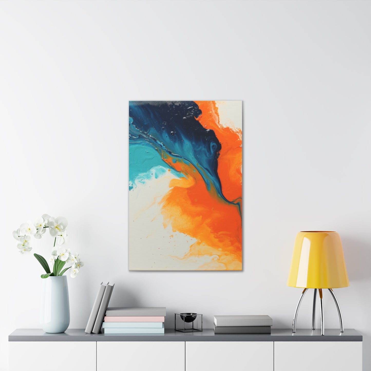 Primary Elegance: A Symphony of Sophistication Canvas Print