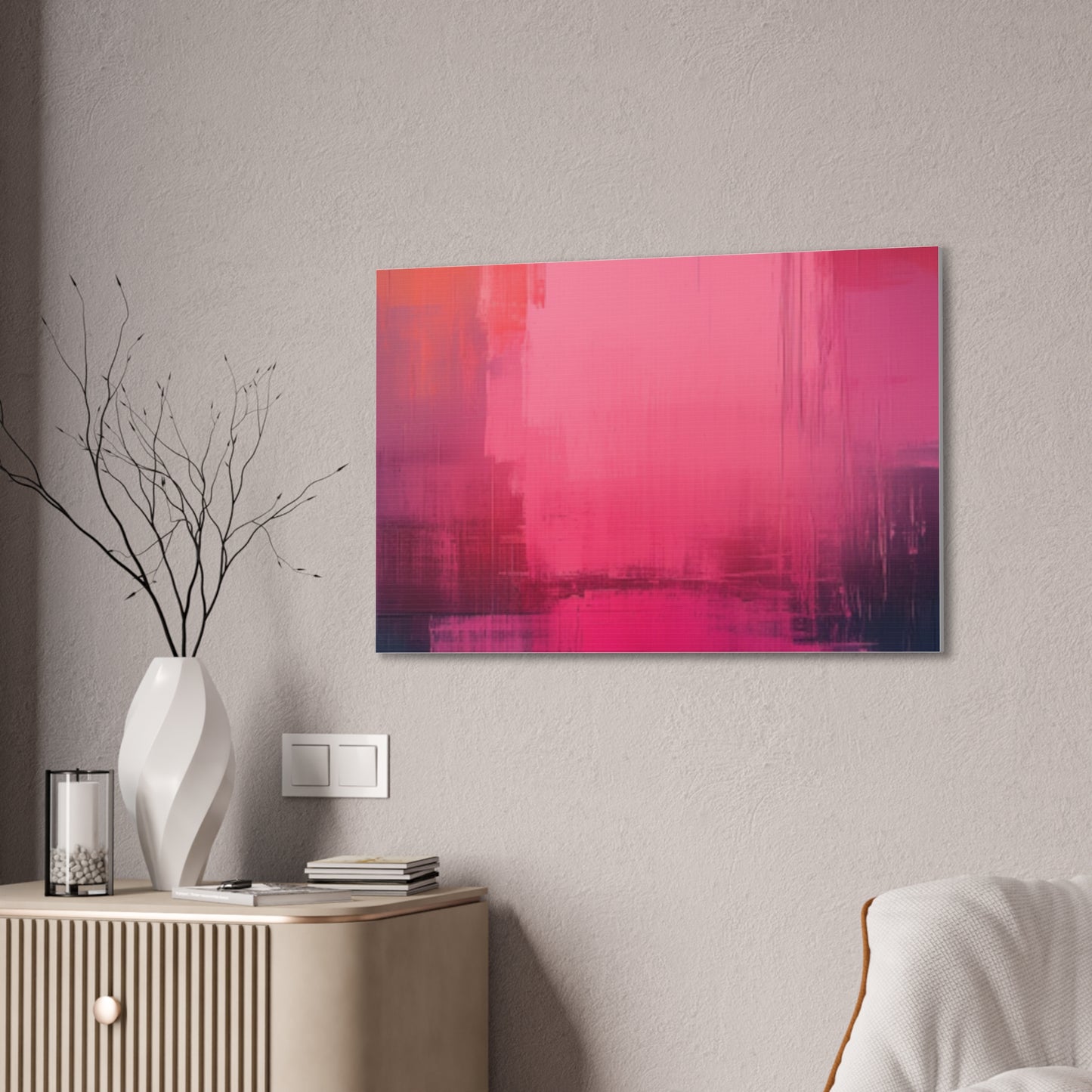 In The Pink: A Symphony of Sophistication Canvas Print