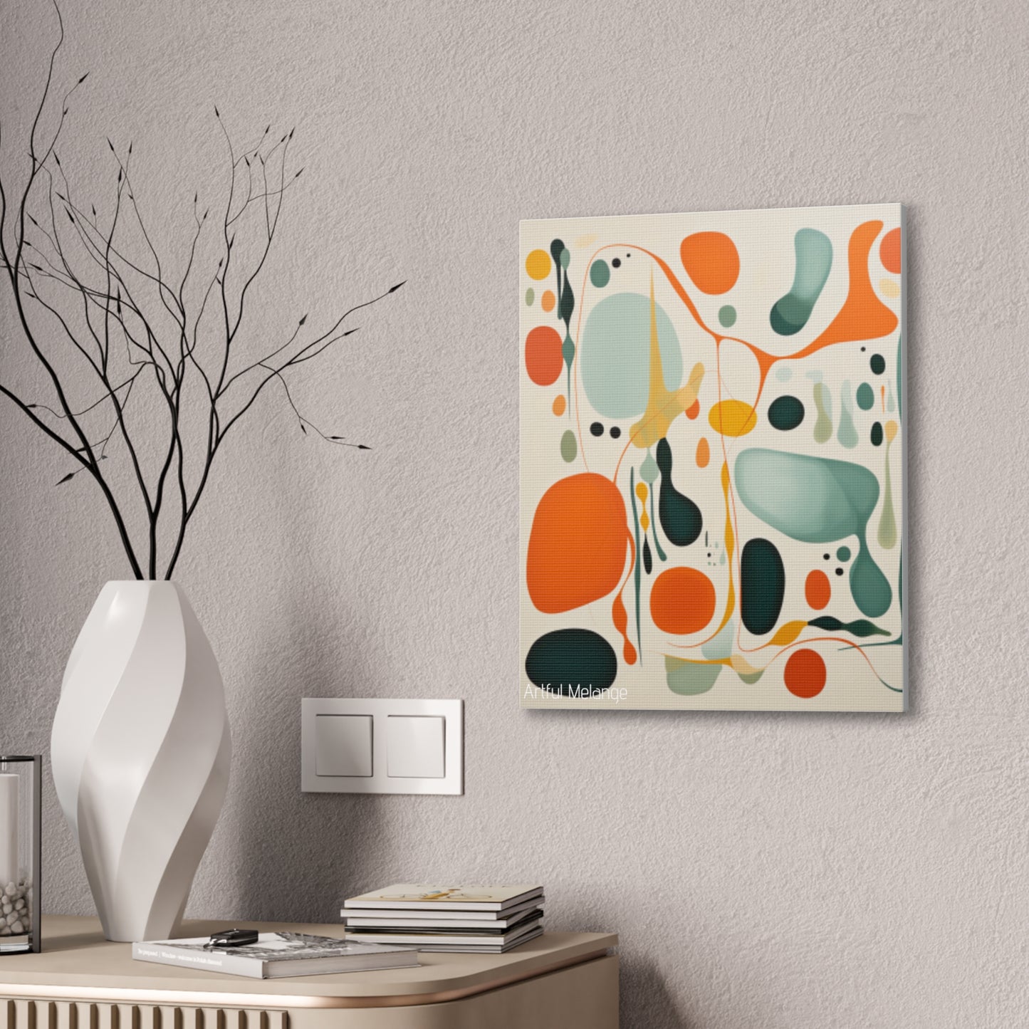 Primary Elegance: A Symphony of Sophistication Canvas Print