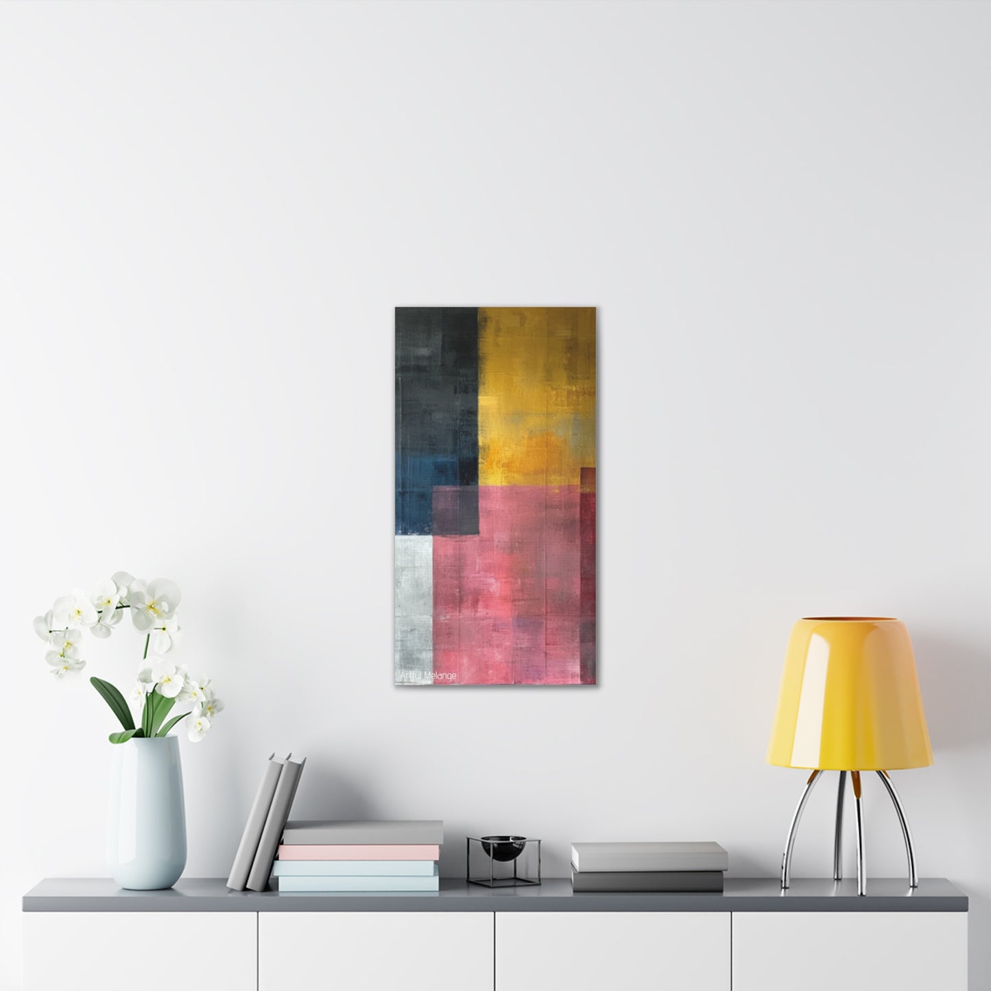 Primary Elegance: A Symphony of Sophistication Canvas Print