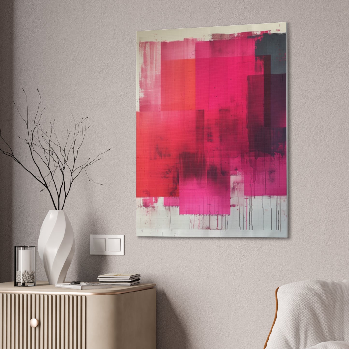 In The Pink: A Symphony of Sophistication Canvas Print