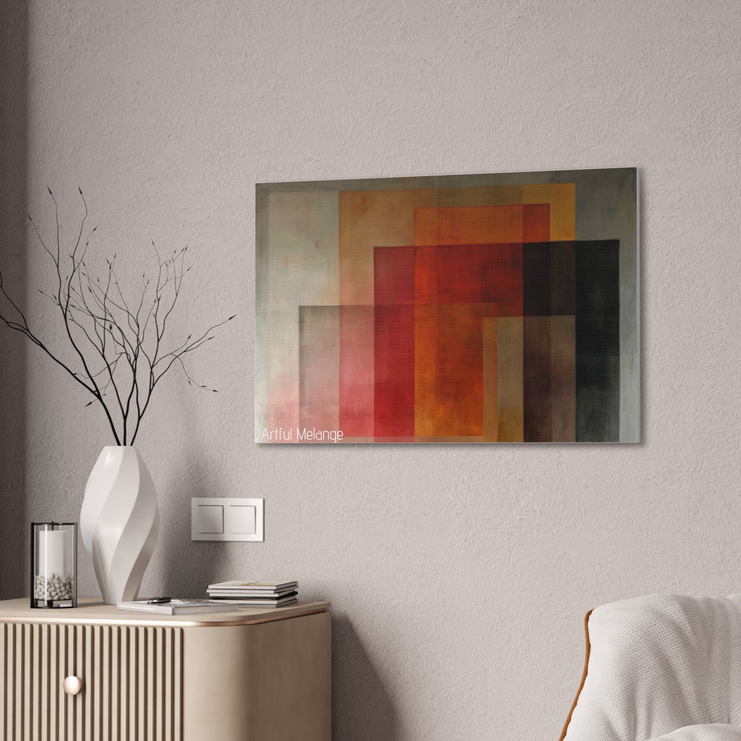 Primary Elegance: A Symphony of Sophistication Canvas Print