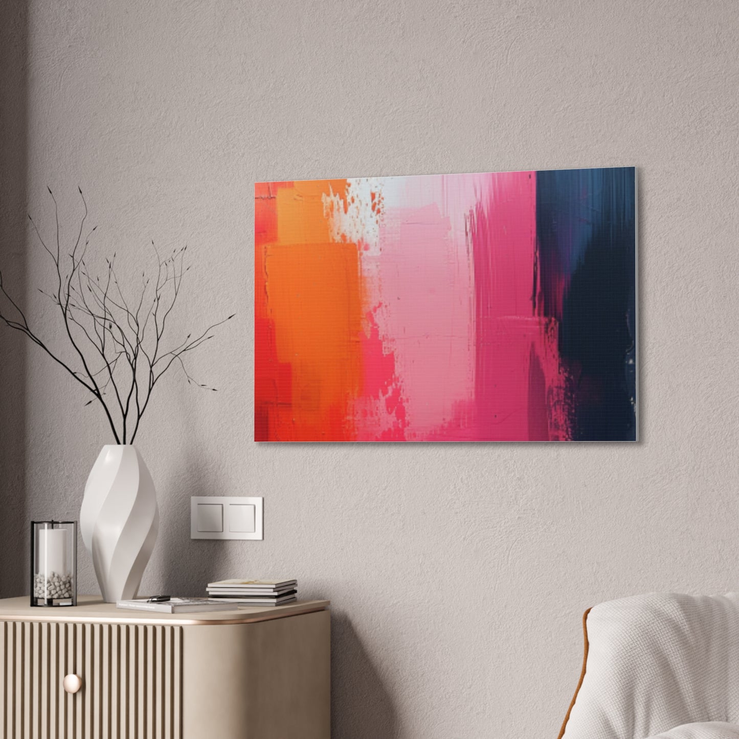 In The Pink: A Symphony of Sophistication Canvas Print