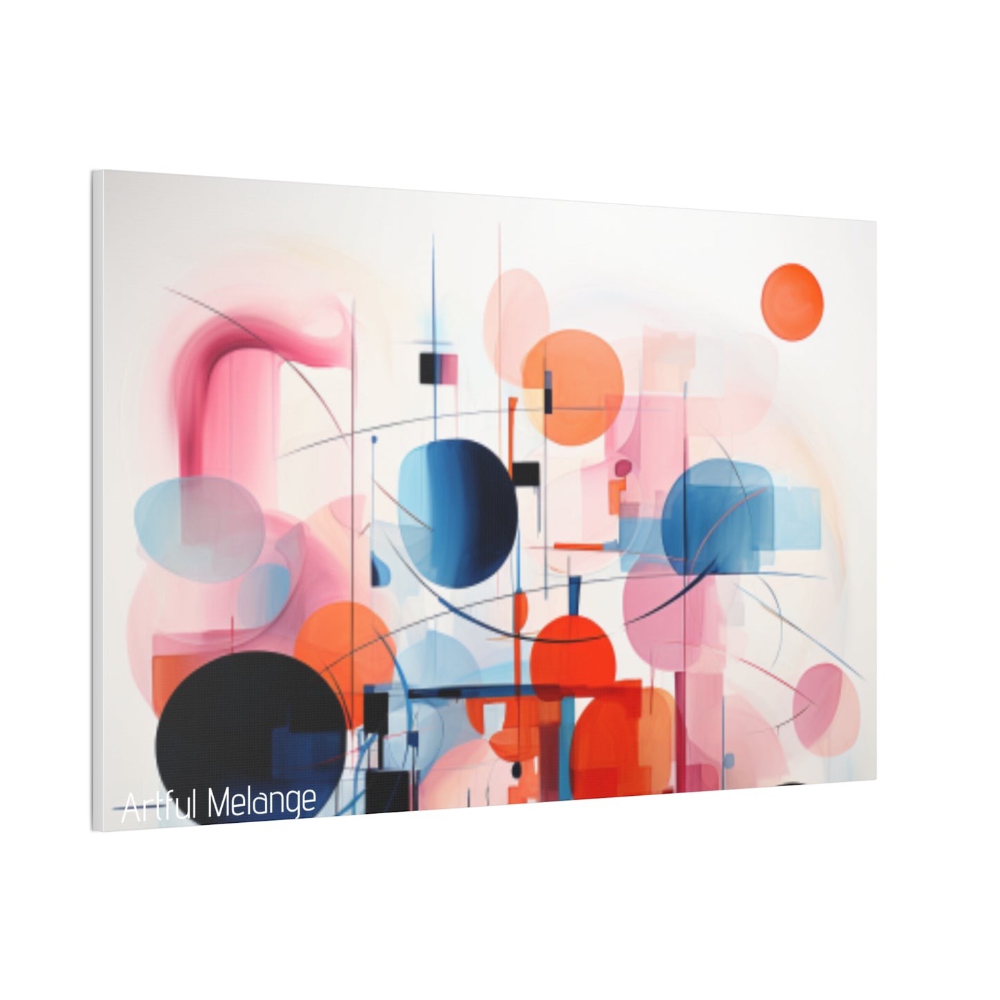 Primary Elegance: A Symphony of Sophistication Canvas Print