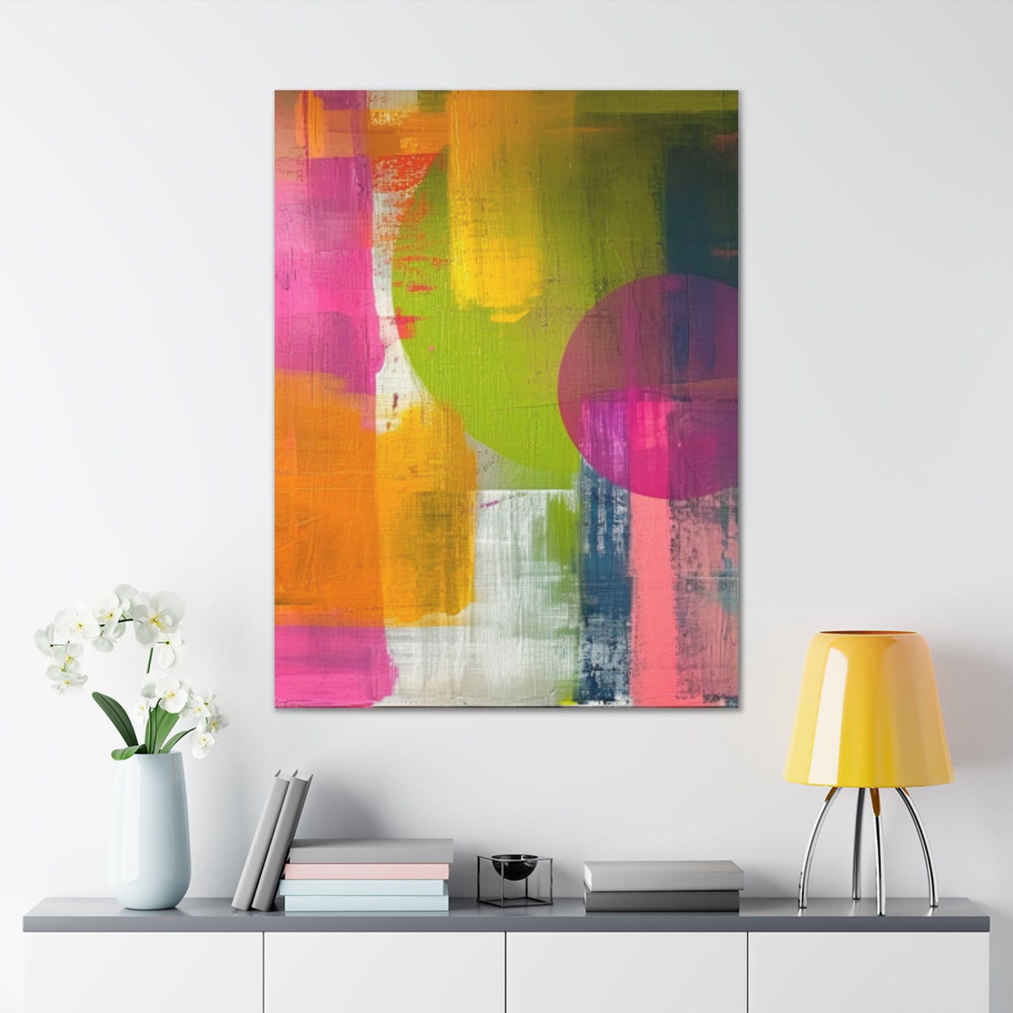 Primary Elegance: A Symphony of Sophistication Canvas Print