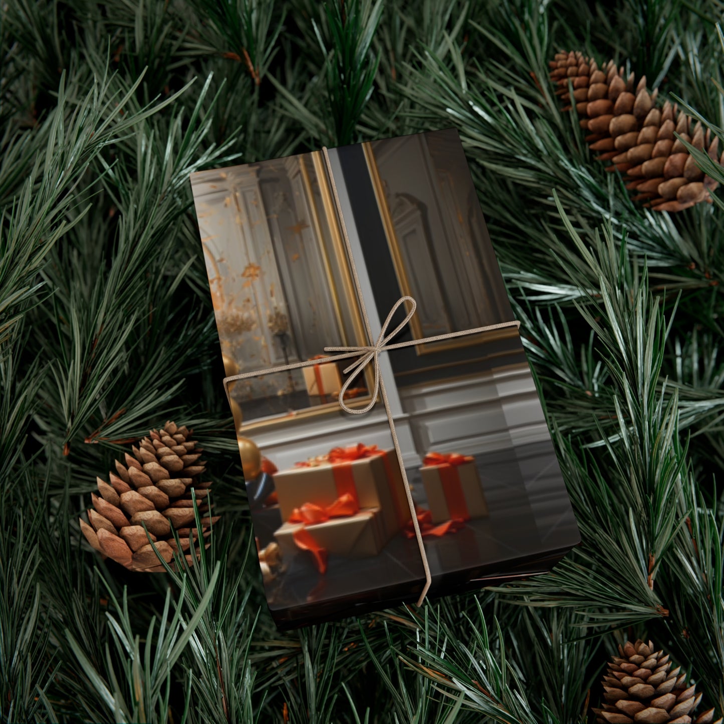 Elegant Gold Holiday Wrapping Paper Collection – Elevate Your Gifts with Sophisticated Style