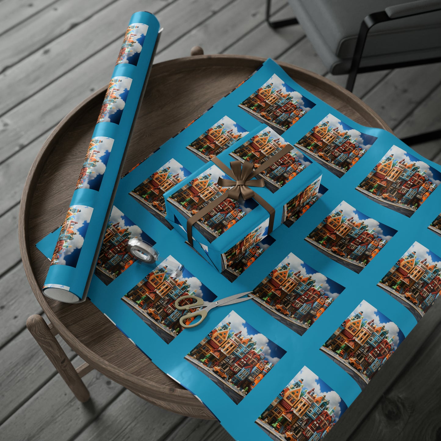 Brickopolis Wonders Children's Wrapping Paper