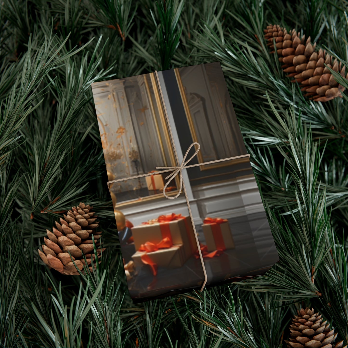 Elegant Gold Holiday Wrapping Paper Collection – Elevate Your Gifts with Sophisticated Style