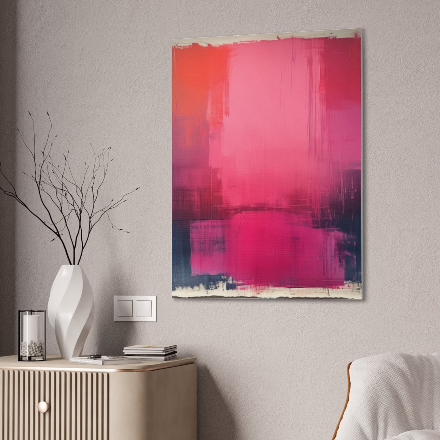 In The Pink: A Symphony of Sophistication Canvas Print