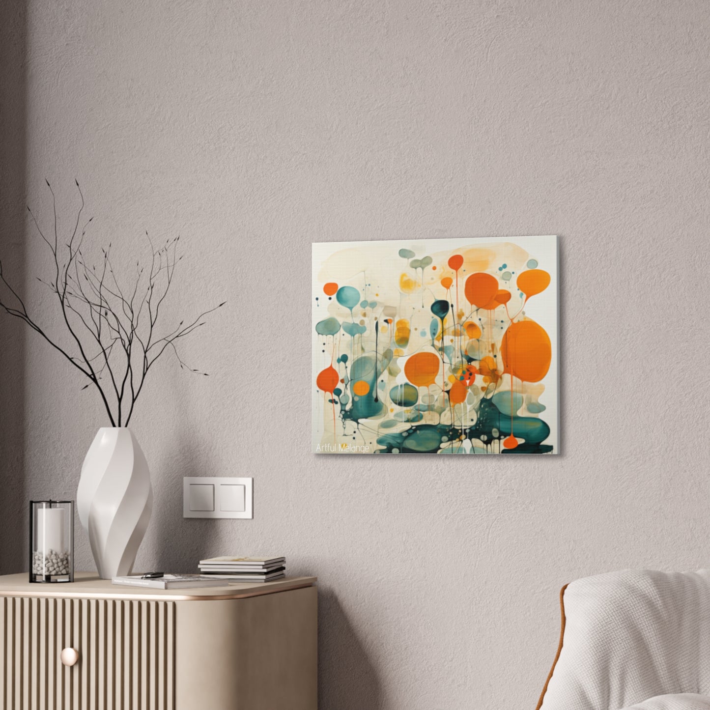 Primary Elegance: A Symphony of Sophistication Canvas Print