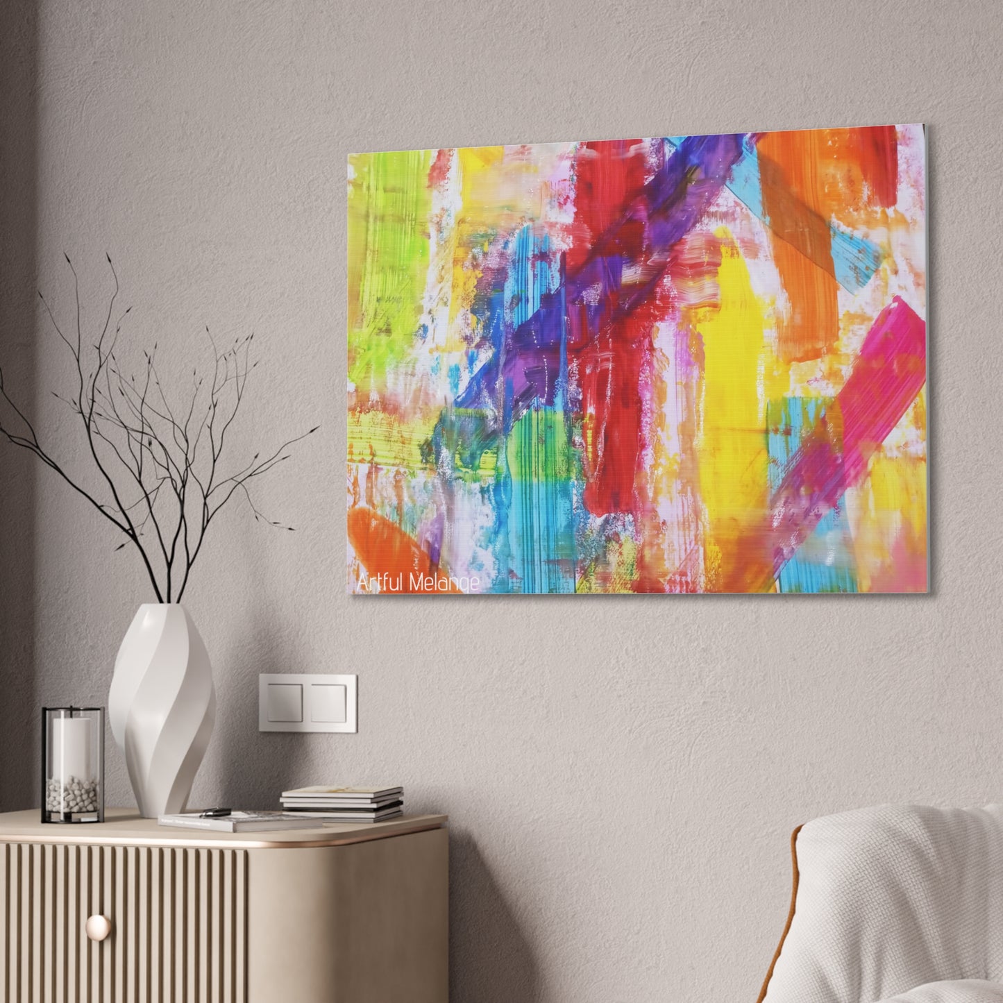 Primary Elegance: A Symphony of Sophistication Canvas Print