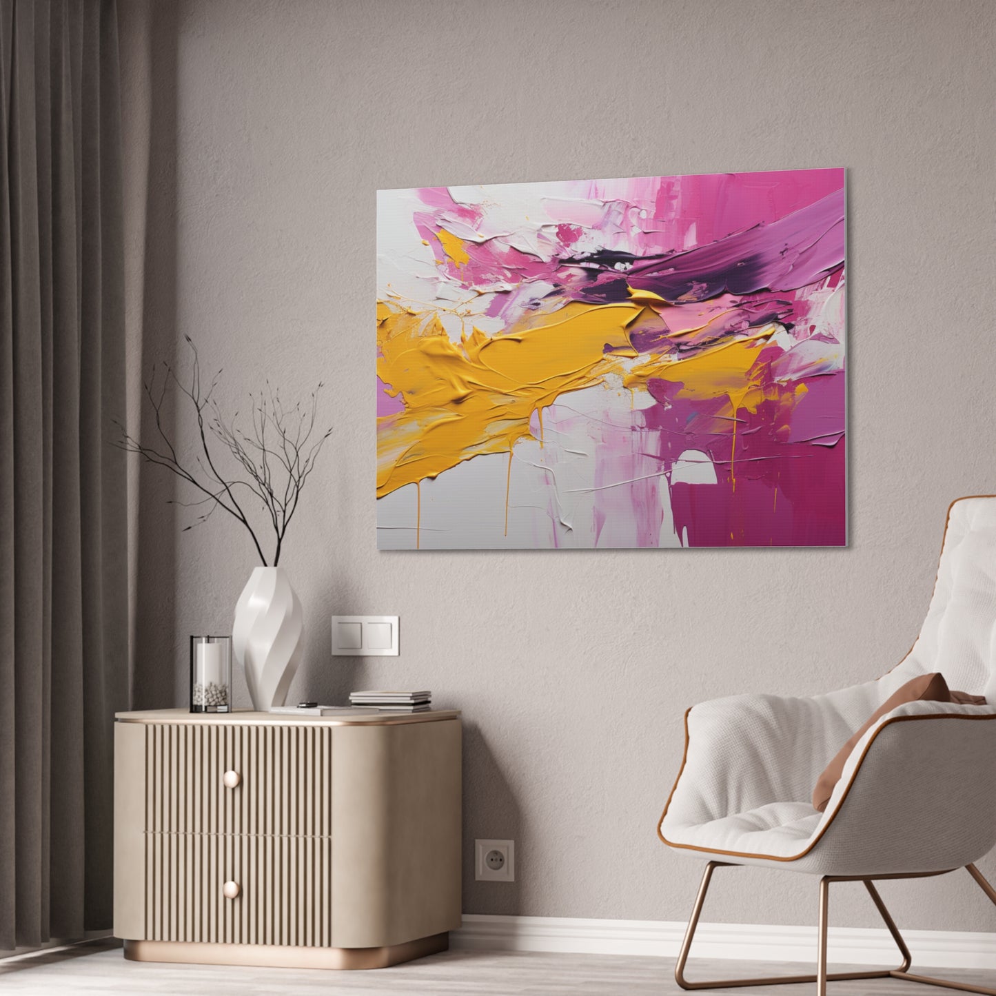 Primary Elegance: A Symphony of Sophistication Canvas Print