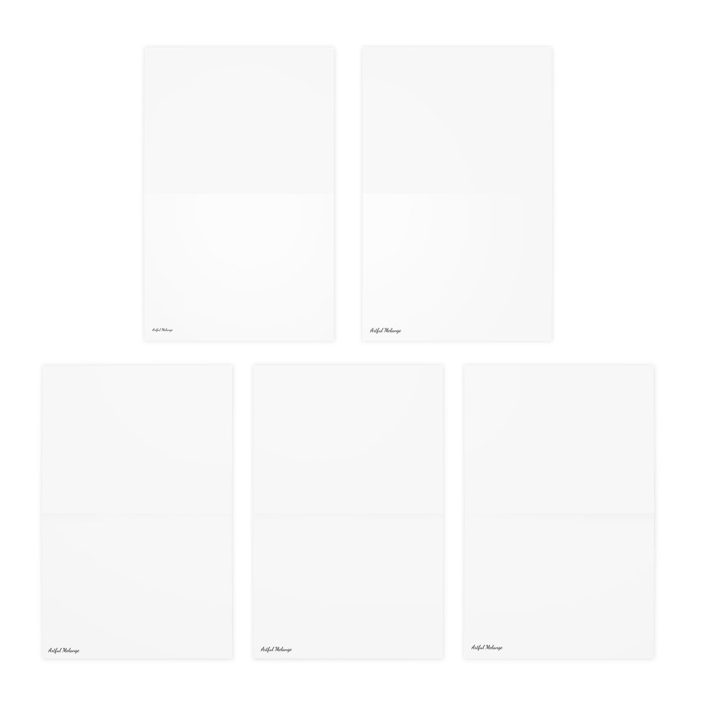 Elegance in Ink:  Abstract Art Note Card Set(5-Pack)