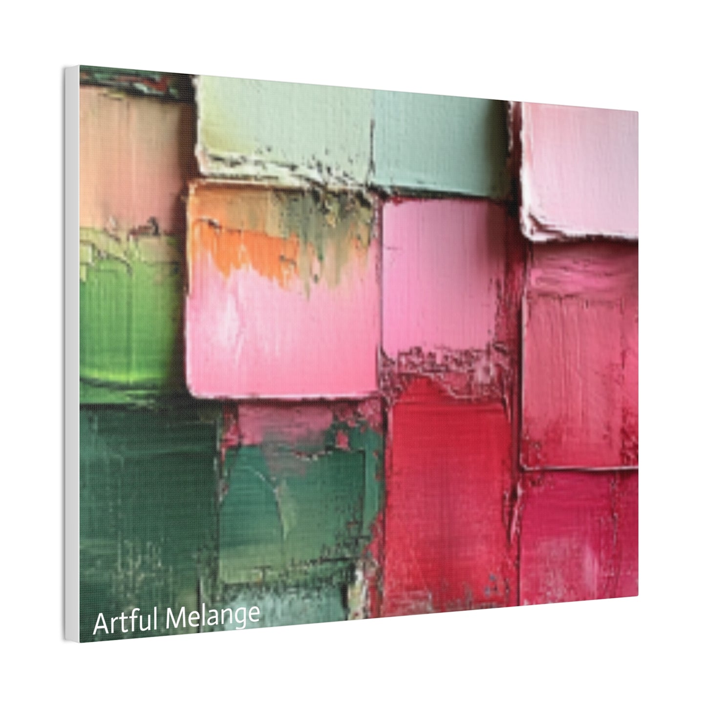 Acrylic Abstract Canvas Print - Richly Textured Artistry