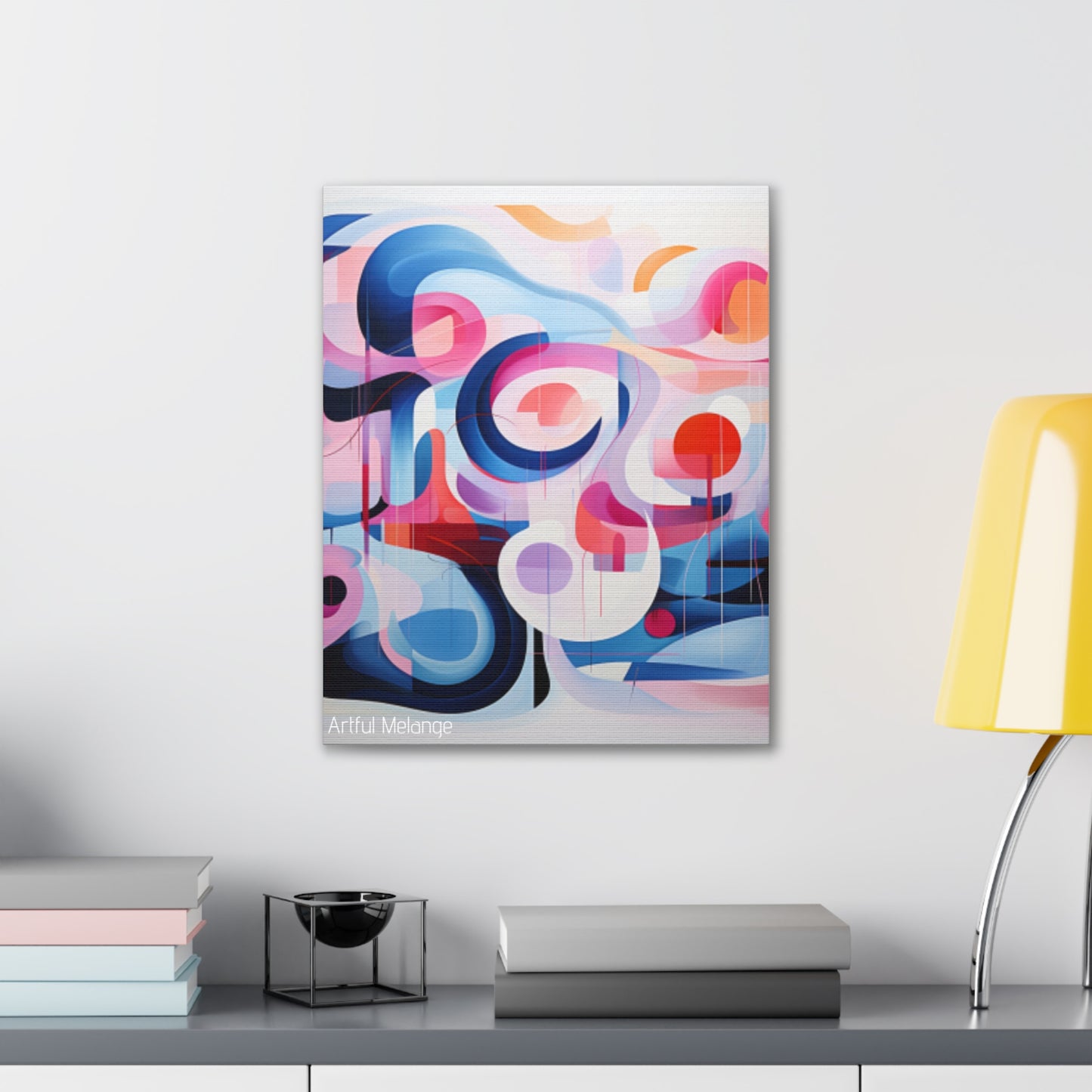 Primary Elegance: A Symphony of Sophistication Canvas Print