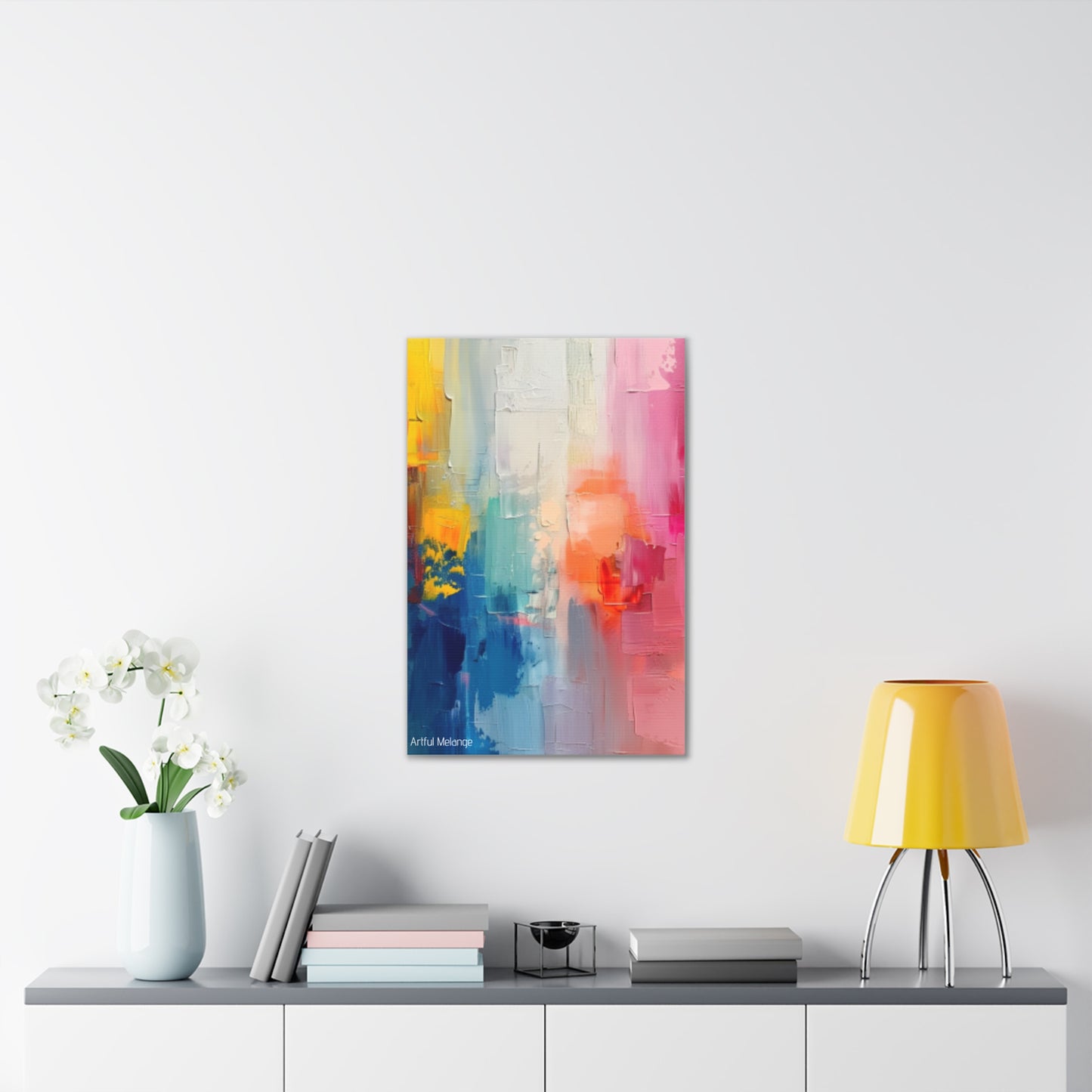 Primary Elegance: A Symphony of Sophistication Canvas Print